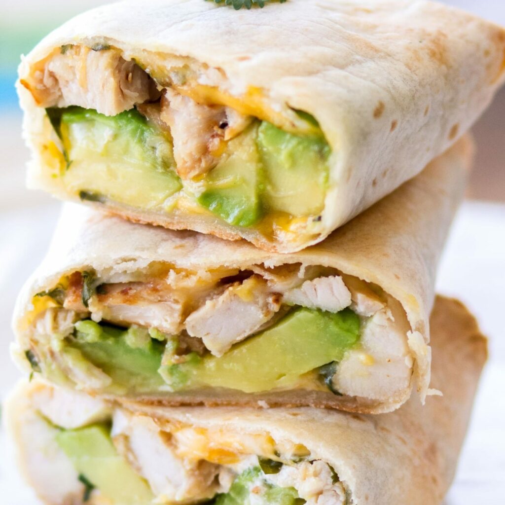 Chicken and avo wrap