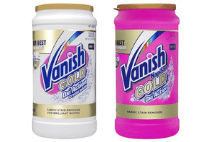 2 tubs of Vanish Gold Oxy Action Crystal White and Oxi Action